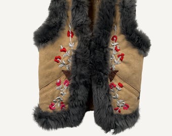Sheepskin Kids Waistcoat Bushra