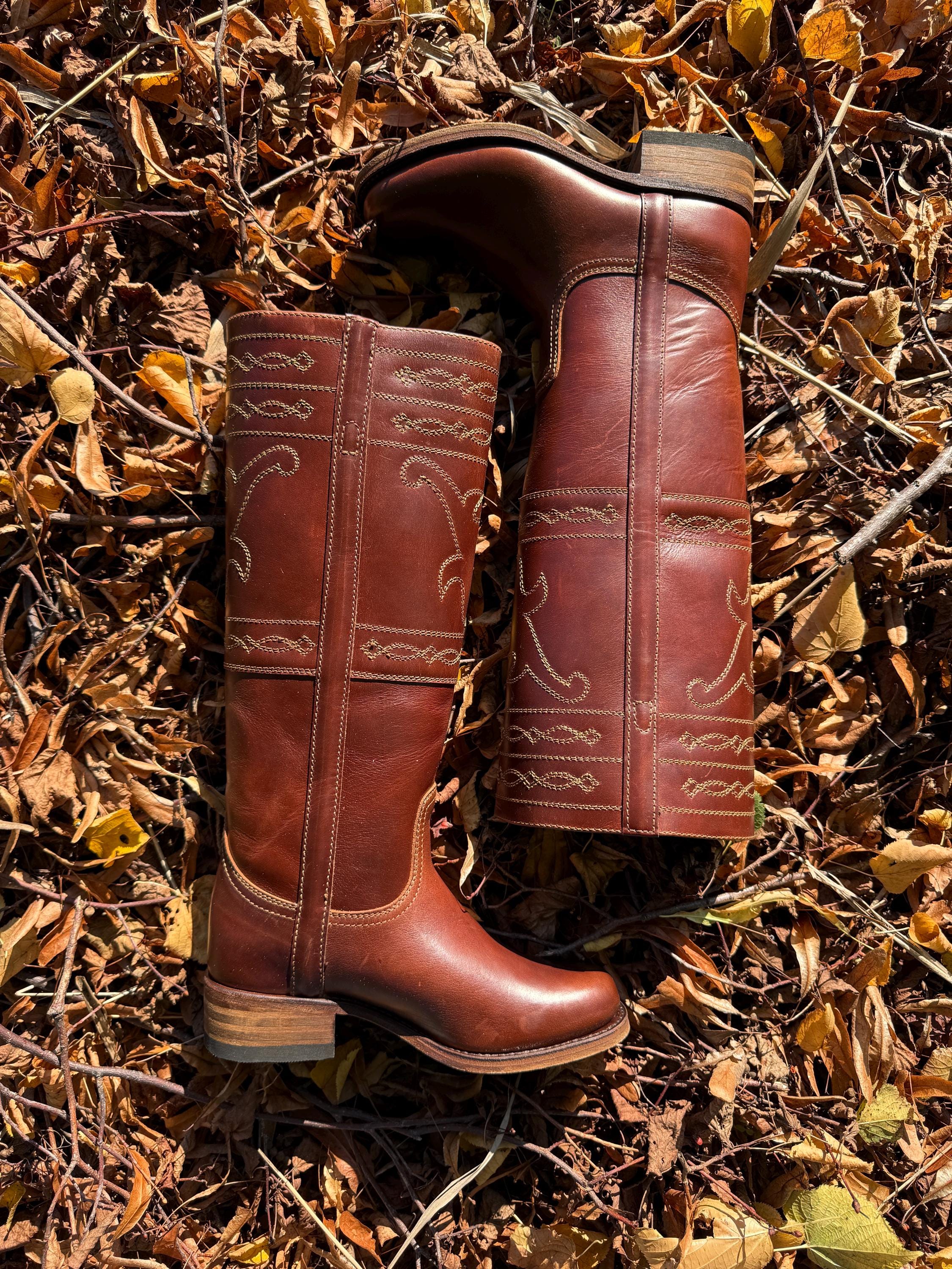 Vintage Frye ブラウン ロングブーツ 6 B Vintage Frye ブラウン ロングブーツ 6 B Frye Womens Brown