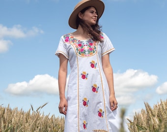 Vestido mexicano feito à mão