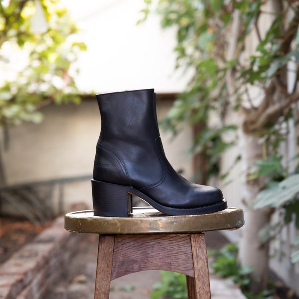 Chunky Ankle Boots in Black