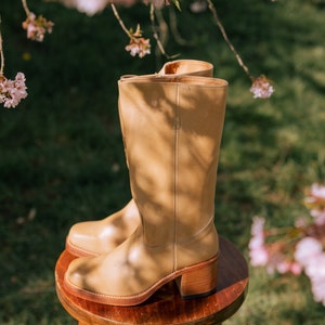 Chunky Boots in Camel