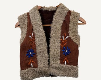 Sheepskin Kids Waistcoat Riya