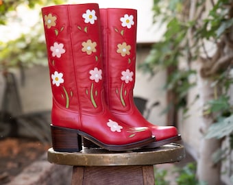 boot bling in rood Schoenen damesschoenen Laarzen Cowboy & Westernlaarzen 