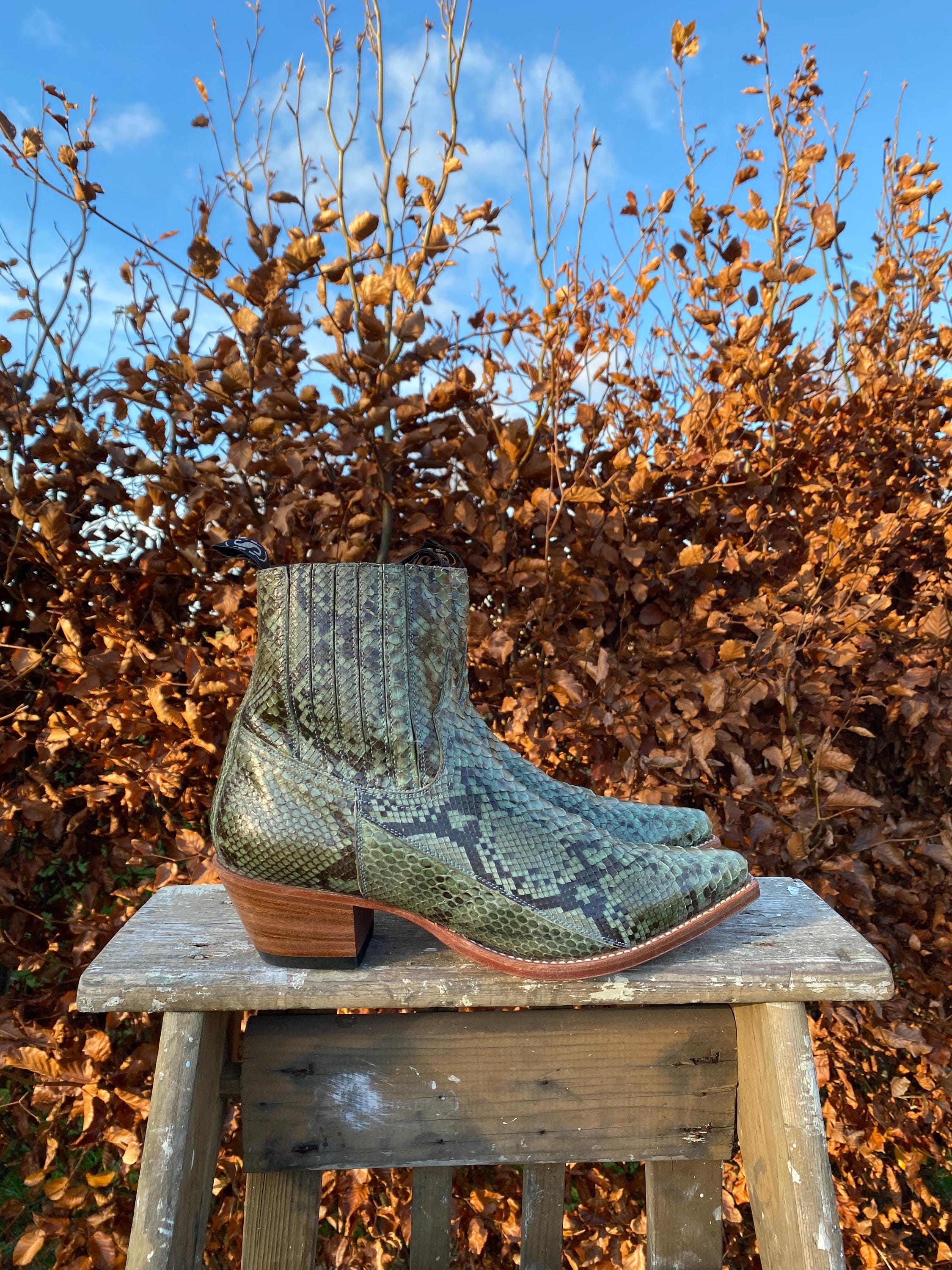 Python Justin Boots - Etsy