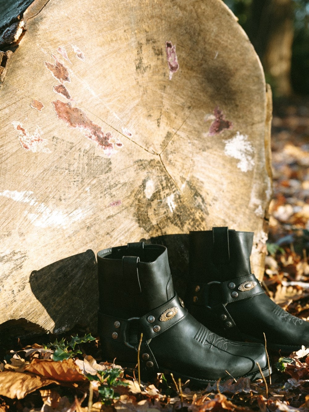 Belted ankle boots clearance