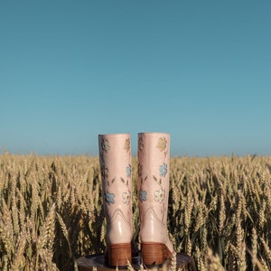 Flower Boots in Pink image 5