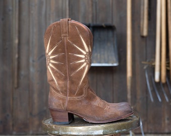 Western Suede Sun Boots