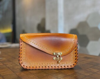 Tiggy by Cuddington Bag - Matilda Cognac with Flowers
