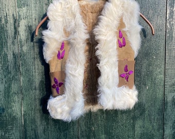 Sheepskin Kids Waistcoat Alya