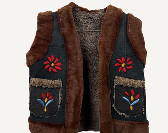 Sheepskin Kids Waistcoat Tarana