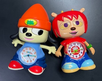 Rare PaRappa the Rapper Figure and key chain Toy 6 set in box Sunny Funny