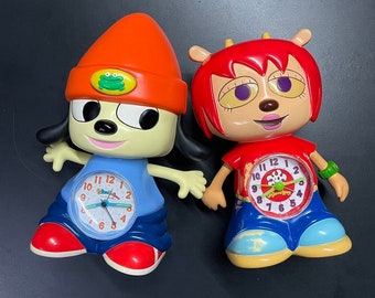 Rare PaRappa the Rapper Figure and key chain Toy 6 set in box Sunny Funny