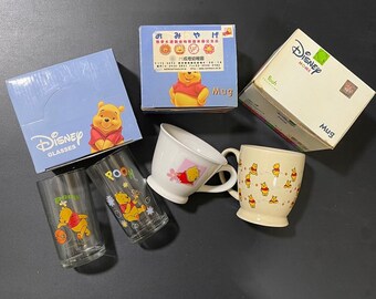 Vintage 90s Cartoon Mugs & Glasses Set 2