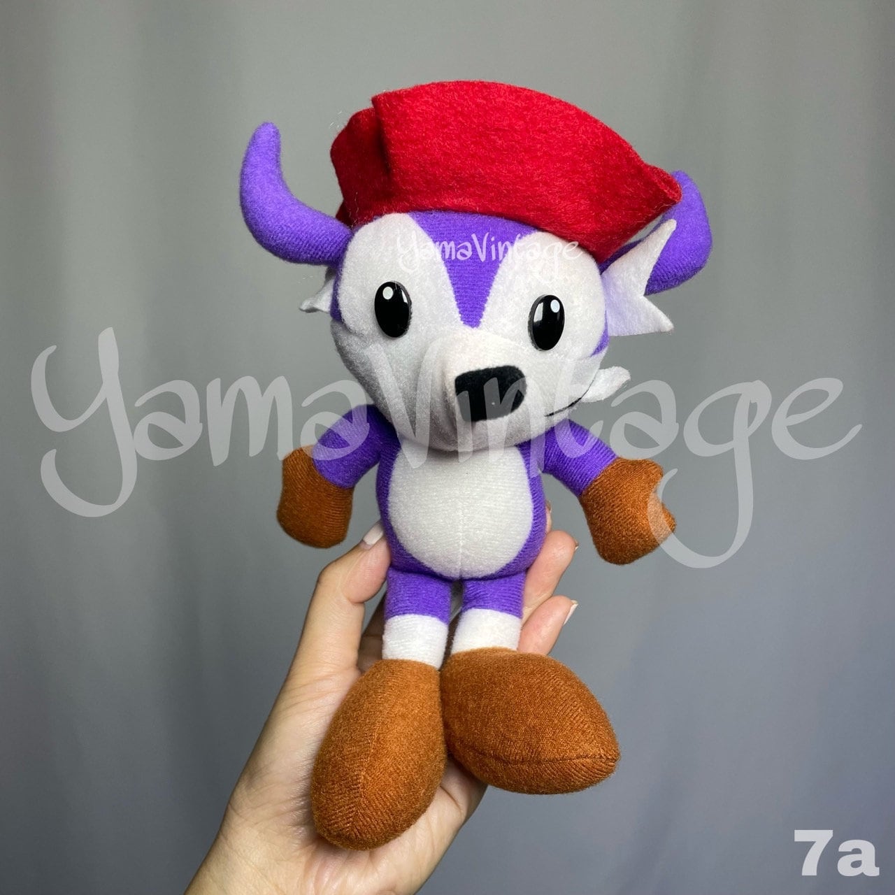 Vintage 1995s Sonic Fang the Sniper Plush Games Anime Japan Second