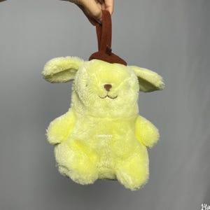 Vintage 1997s Pompompurin Bag Plush 8" , Second hand , Bag cute , Plushies , Cartoon Japan , Handbag , Gift for her , Gift for kid , Dog