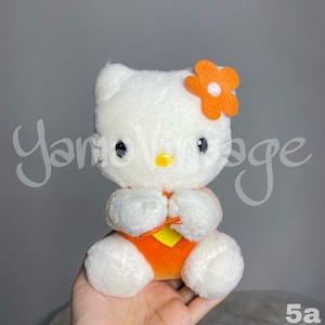 Vintage 1998s Kitty Plush , Second Hand , Kitty Cat , Cartoons , Curtain , Curtain tie backs , Japan Cute , 1990s , Stuffed Toys , Stuffed