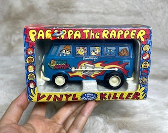 ¡RARO! Tocadiscos Van Parappa Vintage de los años 90, modelo VINYL KILLER, de segunda mano (¡funciona!).