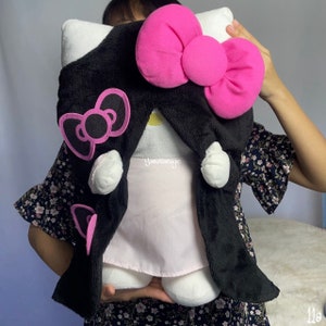 Vintage Sadako Kitty Plush 17.5" , Second hand , Japan cartoon , Stuffed dolls , Movie japan , Halloween , Halloween plush , Japanese ghost