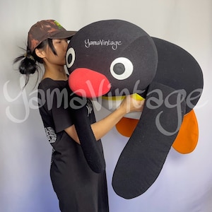 ¡Raro! Peluche Pingu vintage de los 90, tamaño grande, serie infantil, peluches, pingüino, juguetes para niños, estilo retro Showa, para sala de estar.