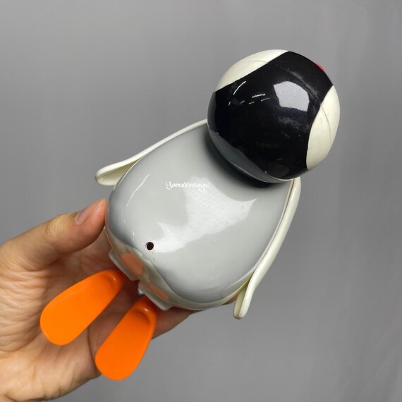 Vintage 1997s Pinga Bath Toys Pingu Figure Swimming Penguin