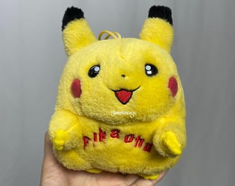 【中古】ピカチュウ　ぬいぐるみ デラックス 28インチ 1998年 巨大 ファット ピカチュウ 枕 ぬいぐるみ