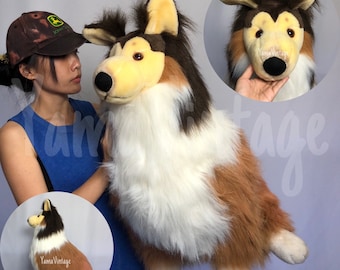ヴィンテージ 90 年代 ぬいぐるみ シェットランド シープドッグ 30
