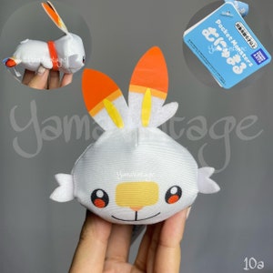 Scorbunny Plush 2-3.8" , Games Japan , Anime , Second Hand , Gift for Him , Gift for kids , Birthday , Plushies , Stuffed Toys , Y2K cute