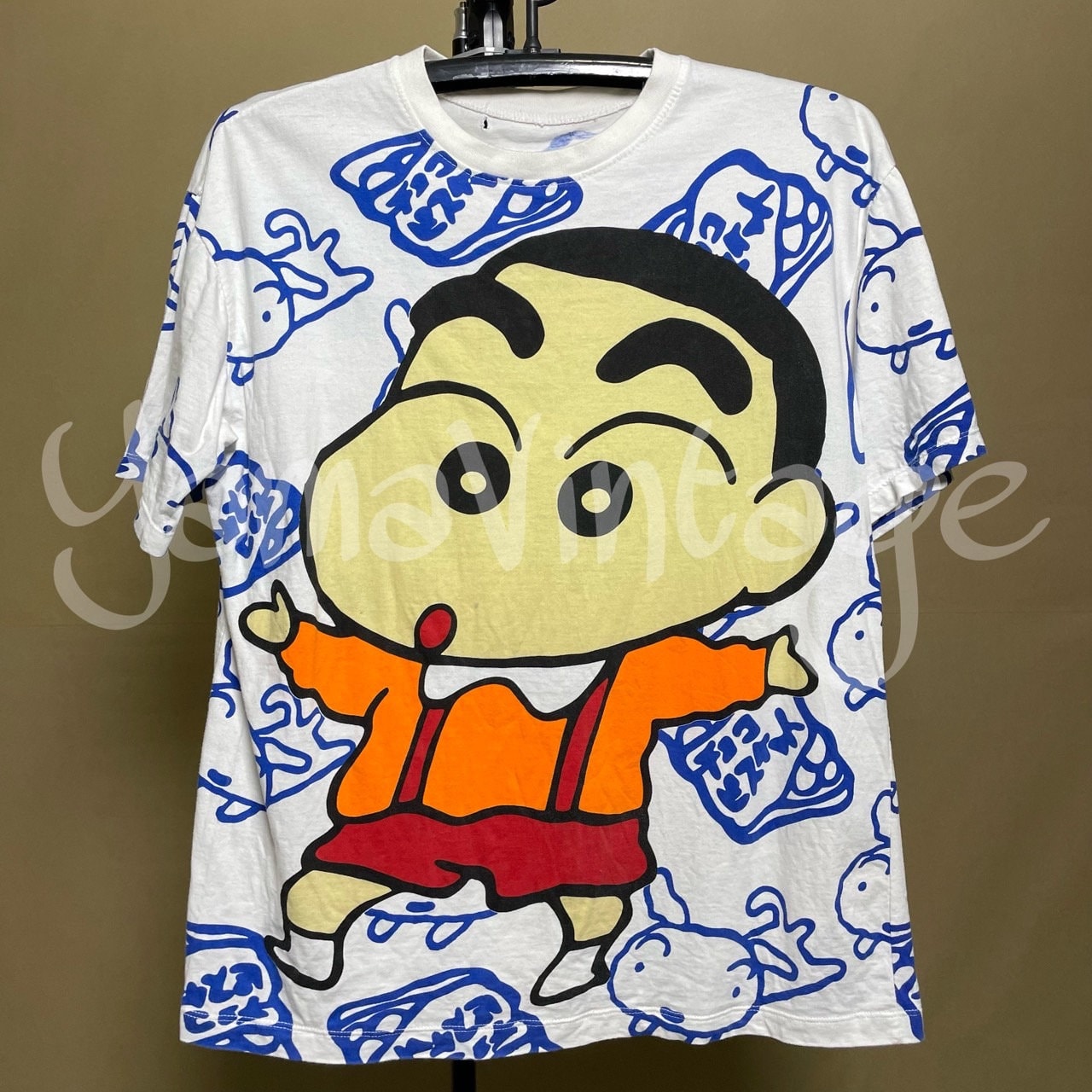 RARE! Vintage 90s All Over Print Crayon Shin-chan クレヨン  