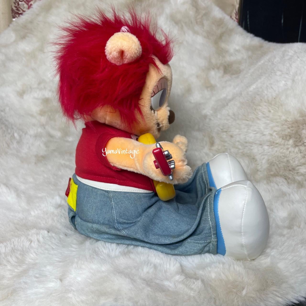 RARE! Vintage 1990s-2000s Um Jammer Parappa Plush Toy Play Guitar 