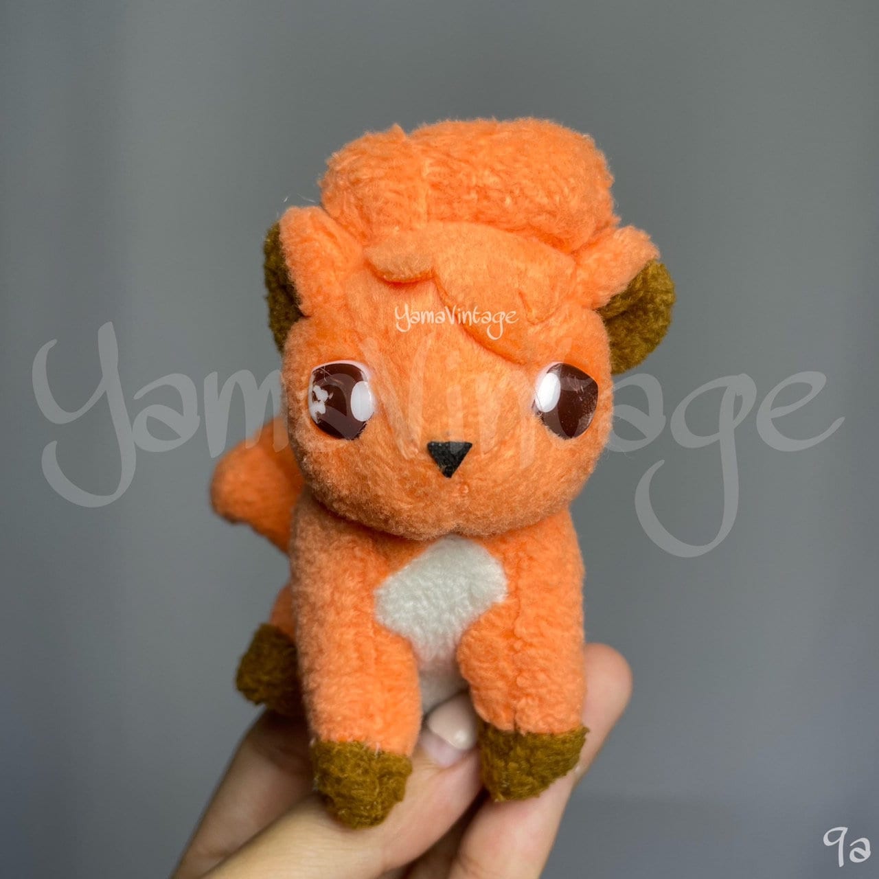 Large plush super soft vulpix throw pokemon fire fox new trading outlet card print