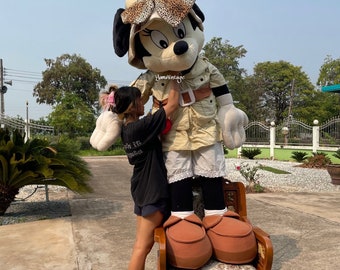 RARE!! Vintage Safari Mouse Plush 72" Made in Thailand , Stuffed animals , Second hand , Stuffed toys , Gift for kids , Vintage Dolls , Y2K