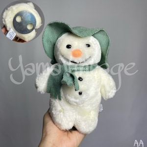 ZELDZAME Vintage jaren 1986 The Snowman Plush Music Box 6.5" , Wind Up muziek , Gevuld speelgoed , Collectible Tweedehands , Vintage cartoon , Winter cadeau