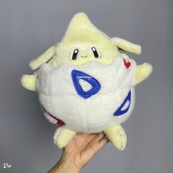 Vintage Togepi Plush, Anime Stuffed Toy (9-10")