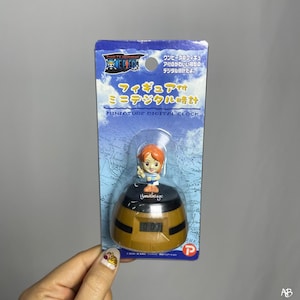 Vintage 2003 Miniature Digital Clock Nami 2.3&quot; , Second hand , Clock , Table Clock , Cartoon anime japan , Gift for him , Pirate ship , Y2K