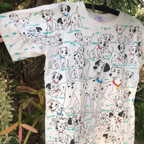 Vintage Disney 101 Dalmatians All Over Print 90s