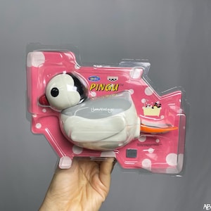 Vintage 1997s Pinga Bath toys Pingu Figure Swimming Penguin , Second hand , Floating toys , Gift for kids ,Cartoon TV , Shower kid ,