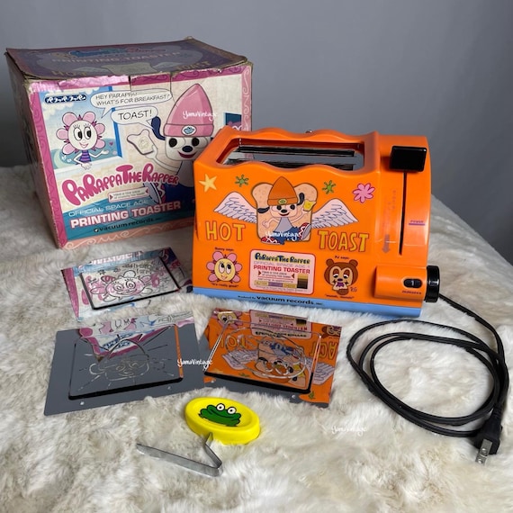 パラッパラッパー　プリンティング　トースター RARE! Vintage 1990-2000s Toaster Parappa Hot Toast , Second Hand