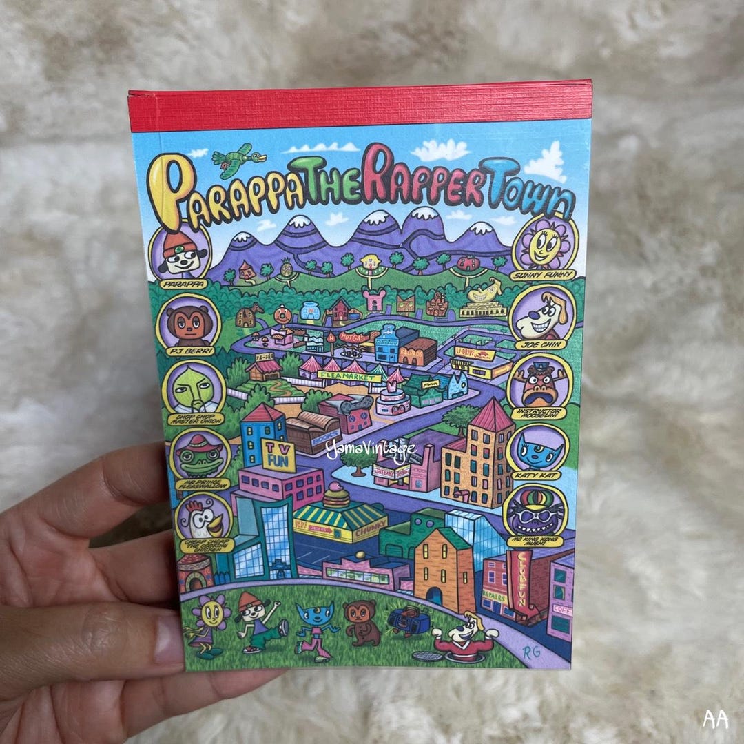 Parapper The Rapper Notes Vintage 1990-2000s Parappa Memo Pad Note Paper Second Hand - Etsy Canada