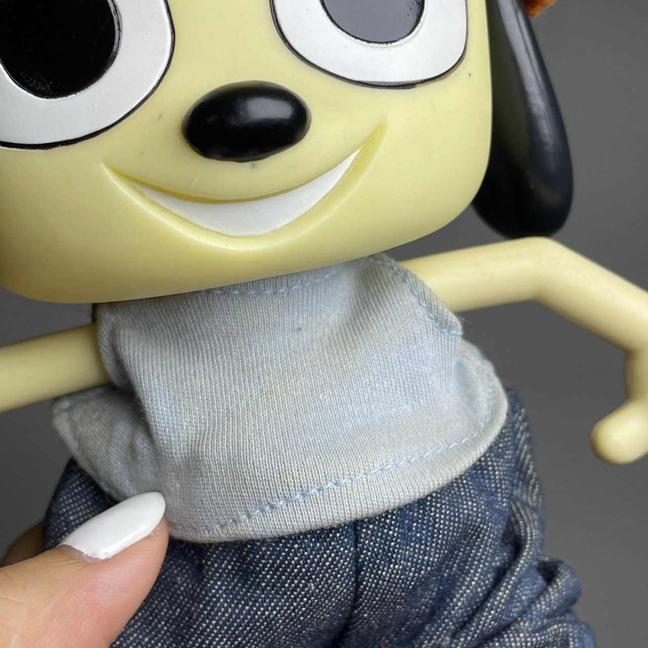 Vintage 1998s Parappa Figure Toy Model , Dolls , Action