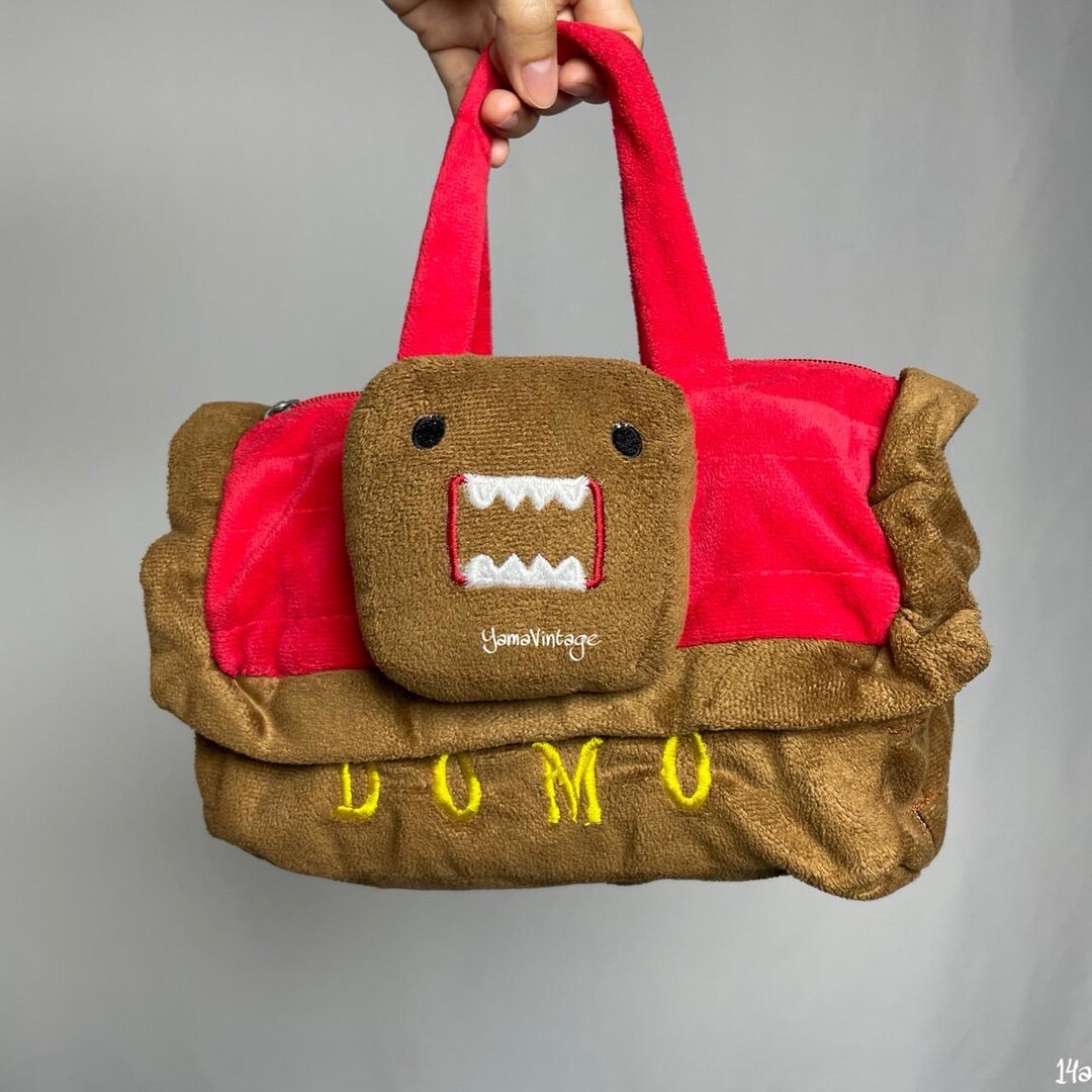 Vintage 1990s-2000s DOMO KUN Plush Bag , Second Hand , Stuffed
