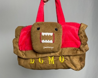 Domo Kun Tote Bag Shoulder 13.5” Official NHK-TYO Plush Japan