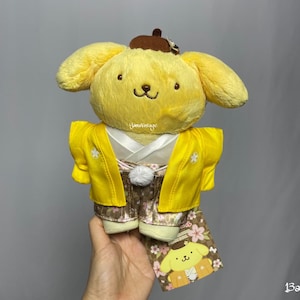 Vintage Cartoons SAKURA KIMONO Plush Doll 7-8&quot; , Second hand , Stuffed doll , Stuffed toy , Cartoon character , Plush toy , Gift for her