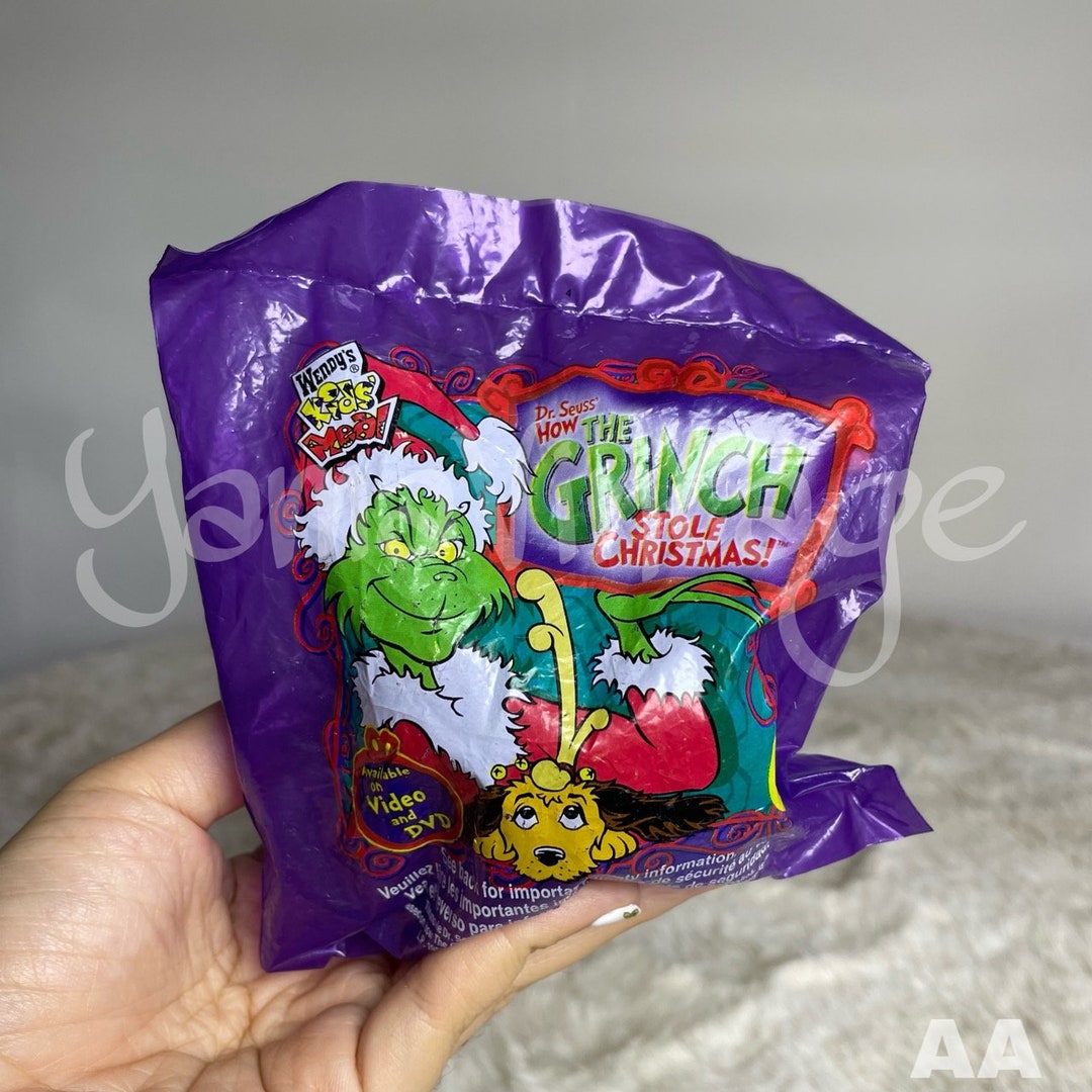 Vintage 2000s Grinch Wendy's Kids Meal , Max Dog , Max Grinch