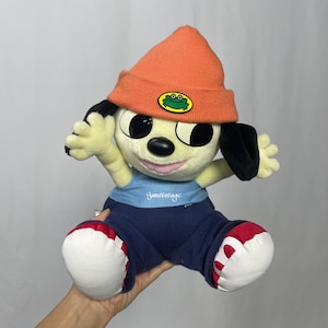 Vintage 1998s Rappa Plush Sound Reaction Dance 11&quot; , Second hand , Stuffed doll , Vintage games japan , Cute stuff , Game gift , Doll ,Stuff