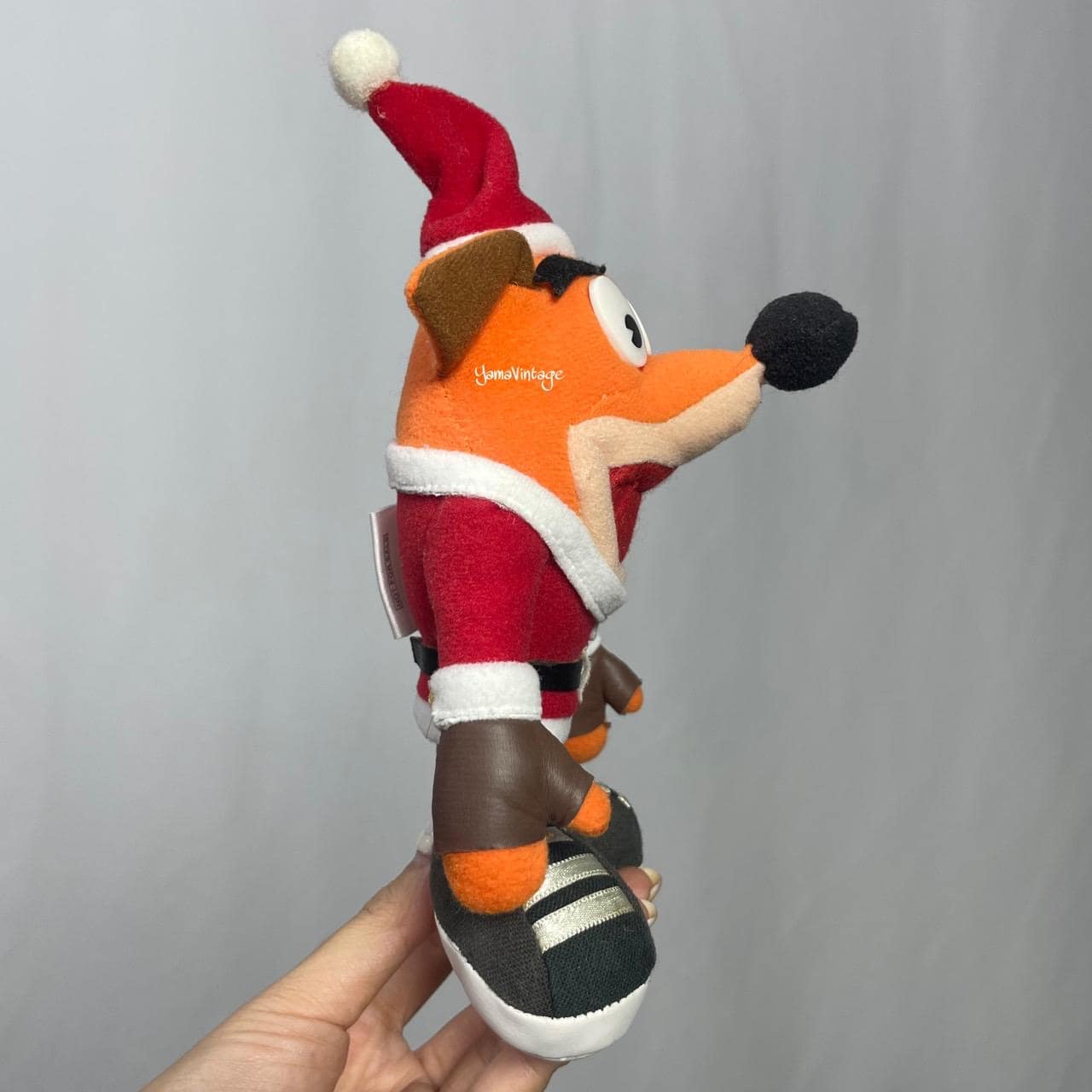 ☆当時物 クラッシュバンディクー サンタ ぬいぐるみ 全長約22cm