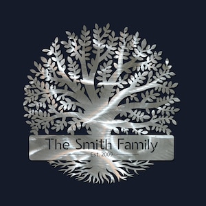 Tree of Life Monogram DXF and SVG design - Laser, CNC, Plasma, Waterjet