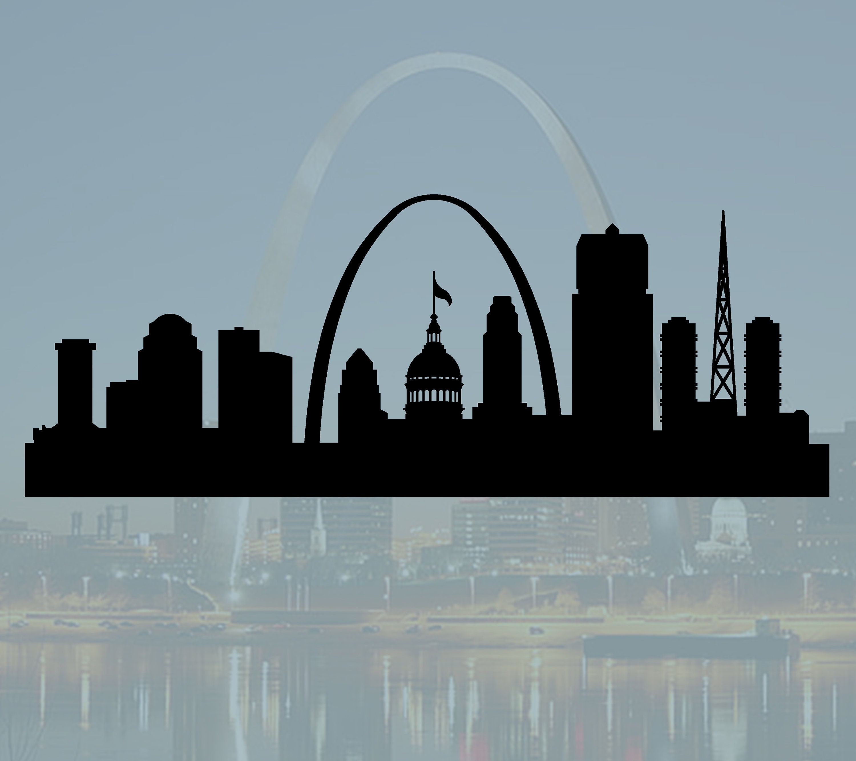 St Louis Skyline SVG, St. Louis Skyline DXF, City Silhouette