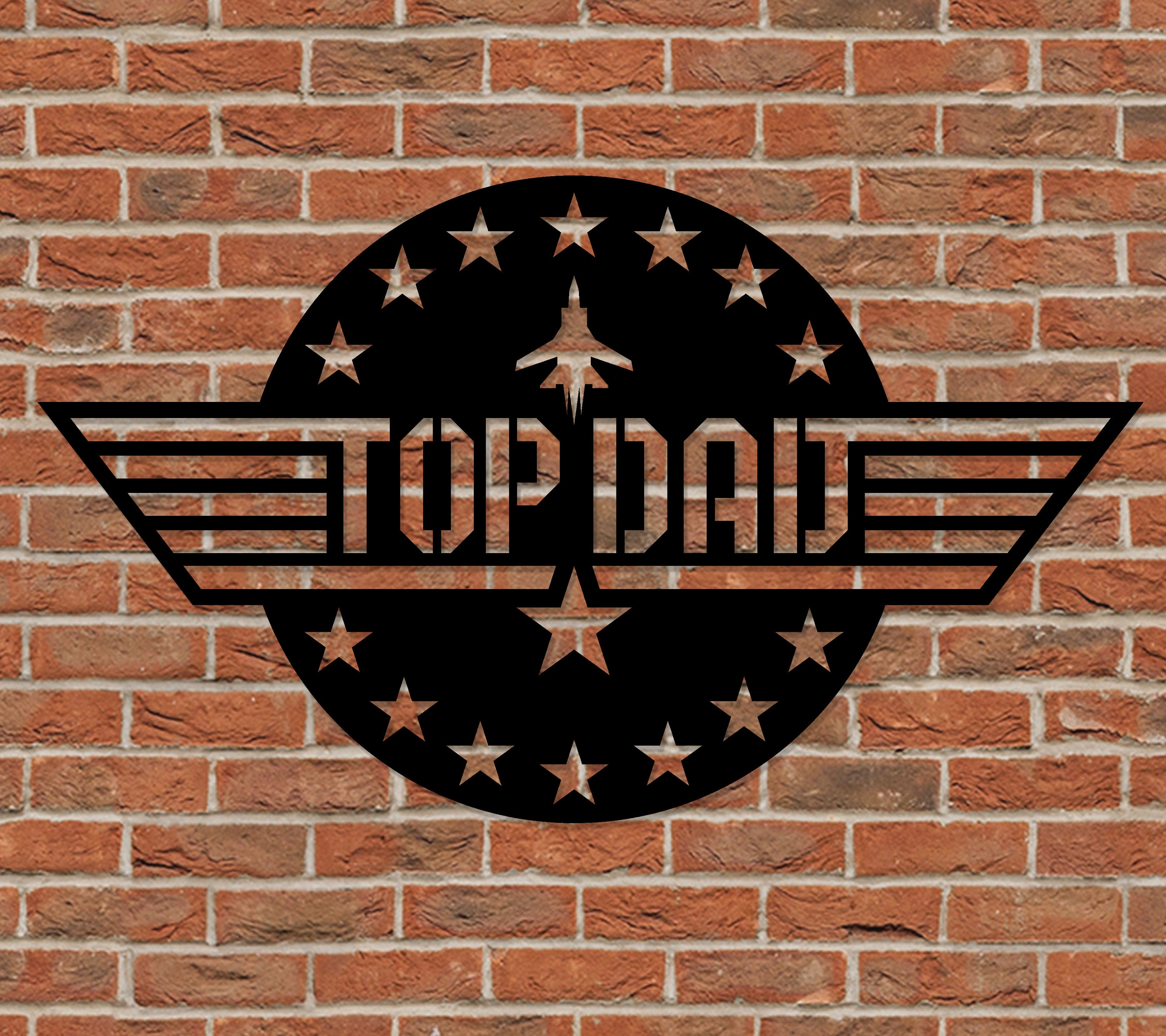 Father's day Gift Top Dad DXF SVG Top Gun / CNC / Etsy