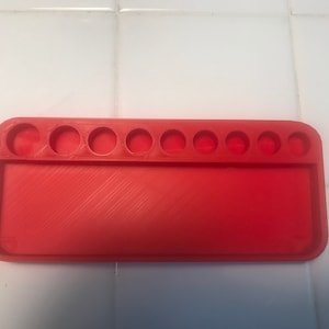 Plastic Insert for Craftsman 1/4&quot; Metal socket set - Red Insert ONLY