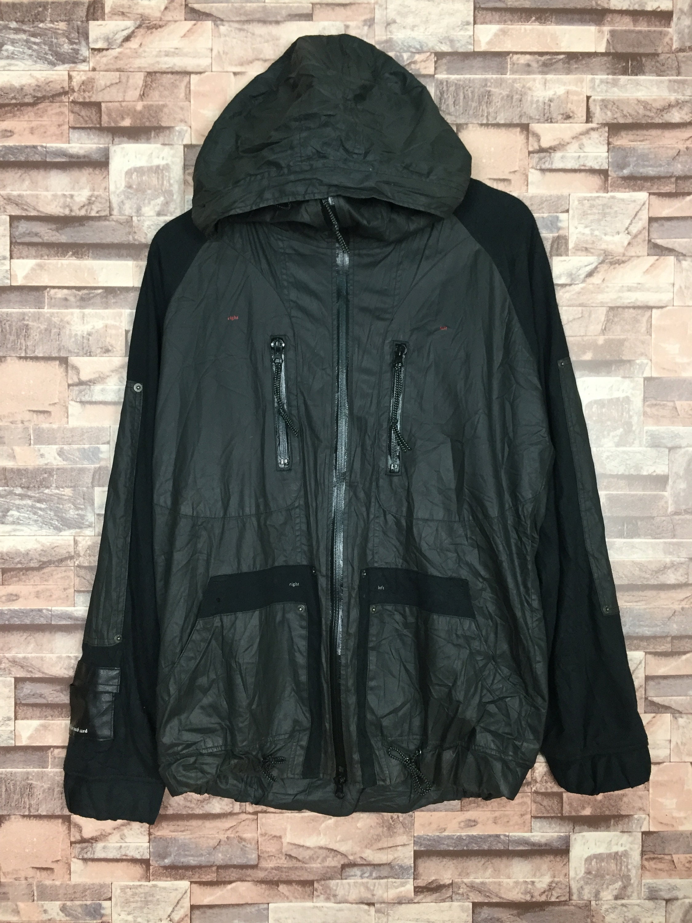 Japanese brand ppfm zipper up raincoat Etsy